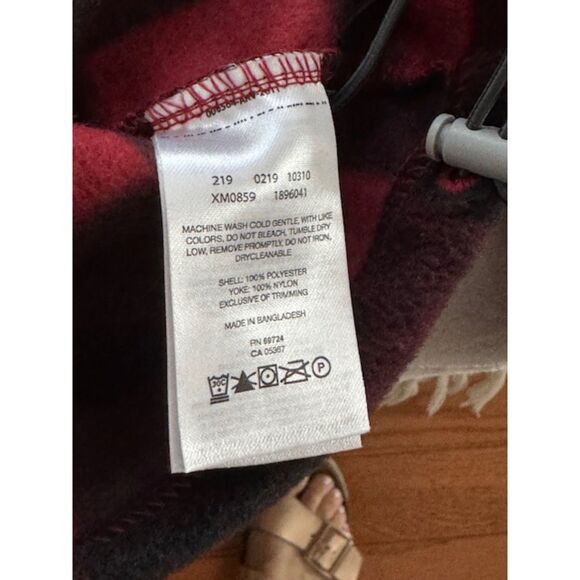 NWOT Columbia Men's Zip up fleece jacket, Red/Black size L - Picture 3 of 5